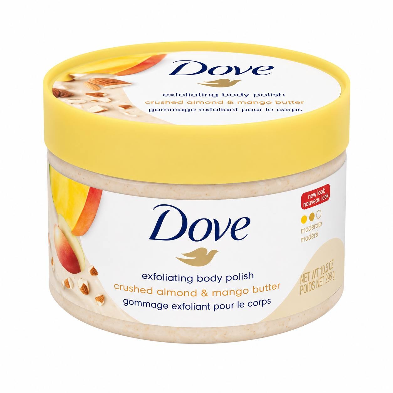 Dove Exfoliating Body Polish- Crushed Almond And Mango Butter 10.5 Oz