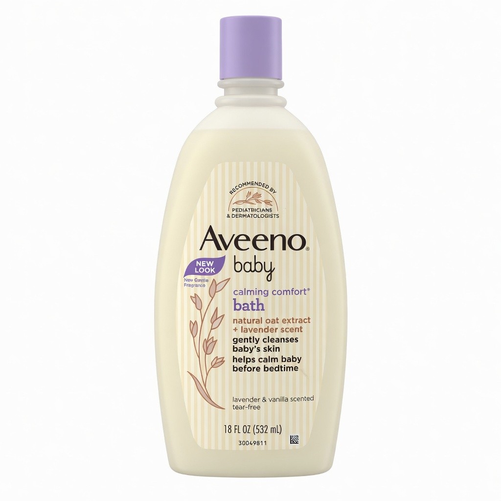 Aveeno Baby Calming Comfort Bath & Wash 532ml/18 fl. oz.,